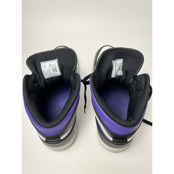 Nike Air Jordan 1 Mid Court Purple Black White 554724-095 Mens 9